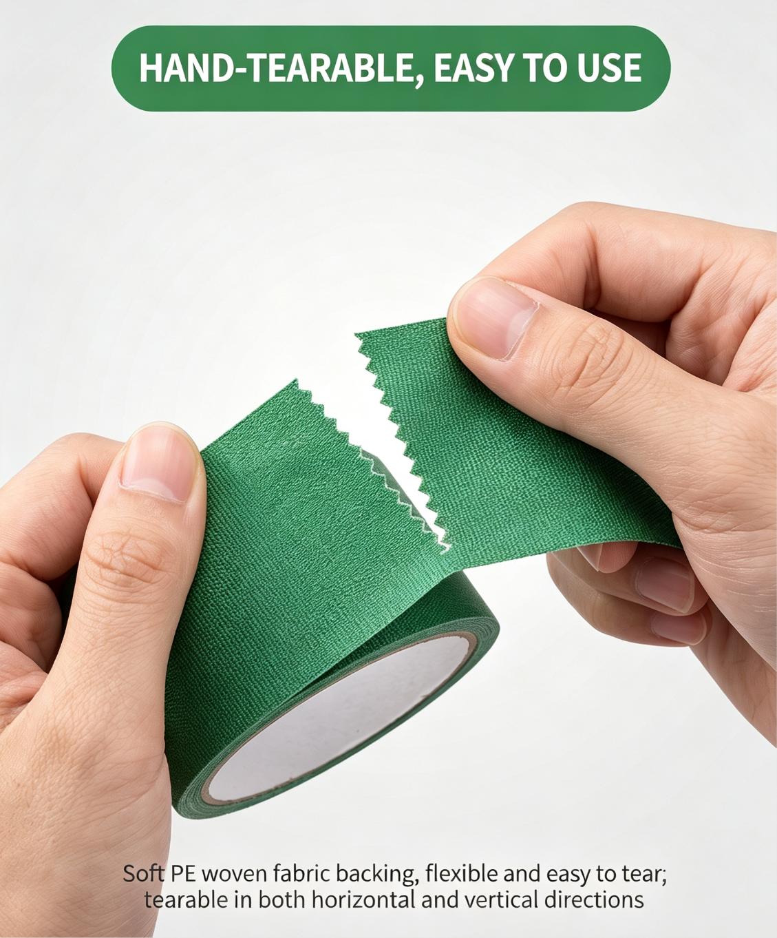 PE Woven Protective Masking Tape for Construction Surface Protection