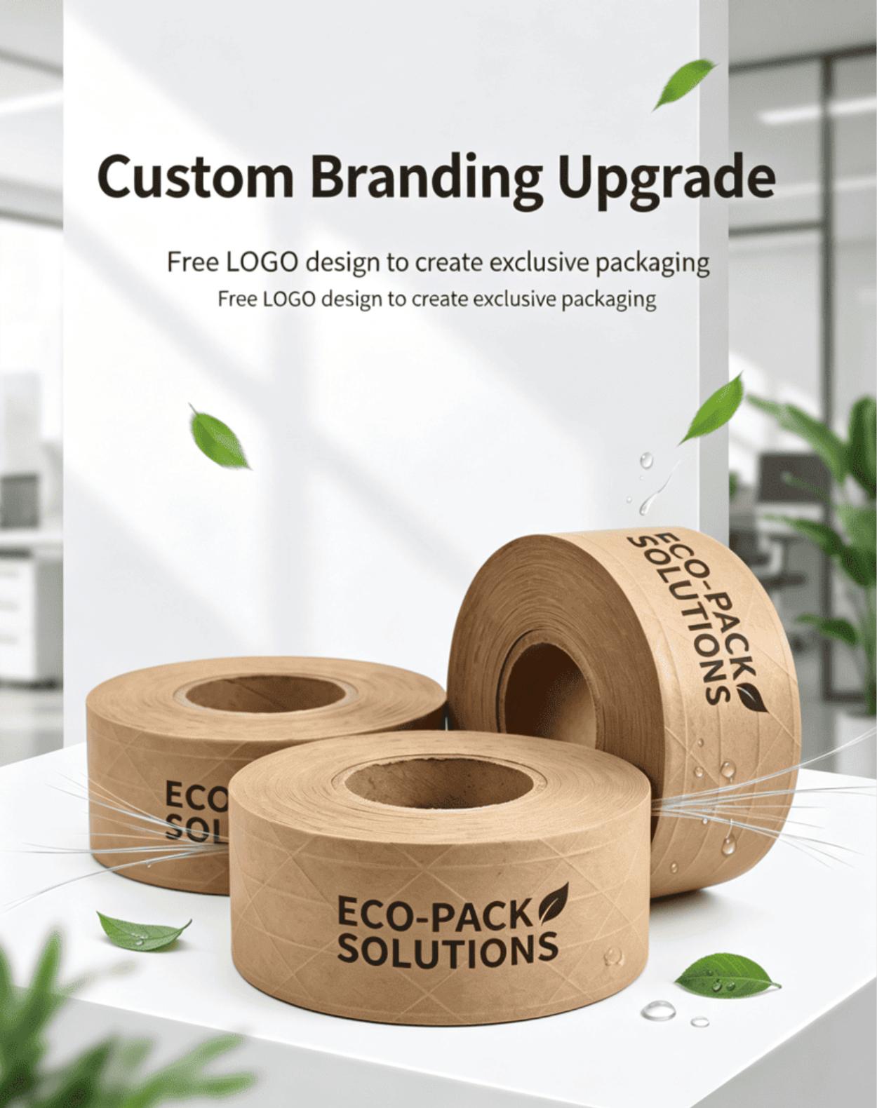  Fiberglass Reinforced Water Activated Kraft Paper Tape for Shipping Carton Sealing