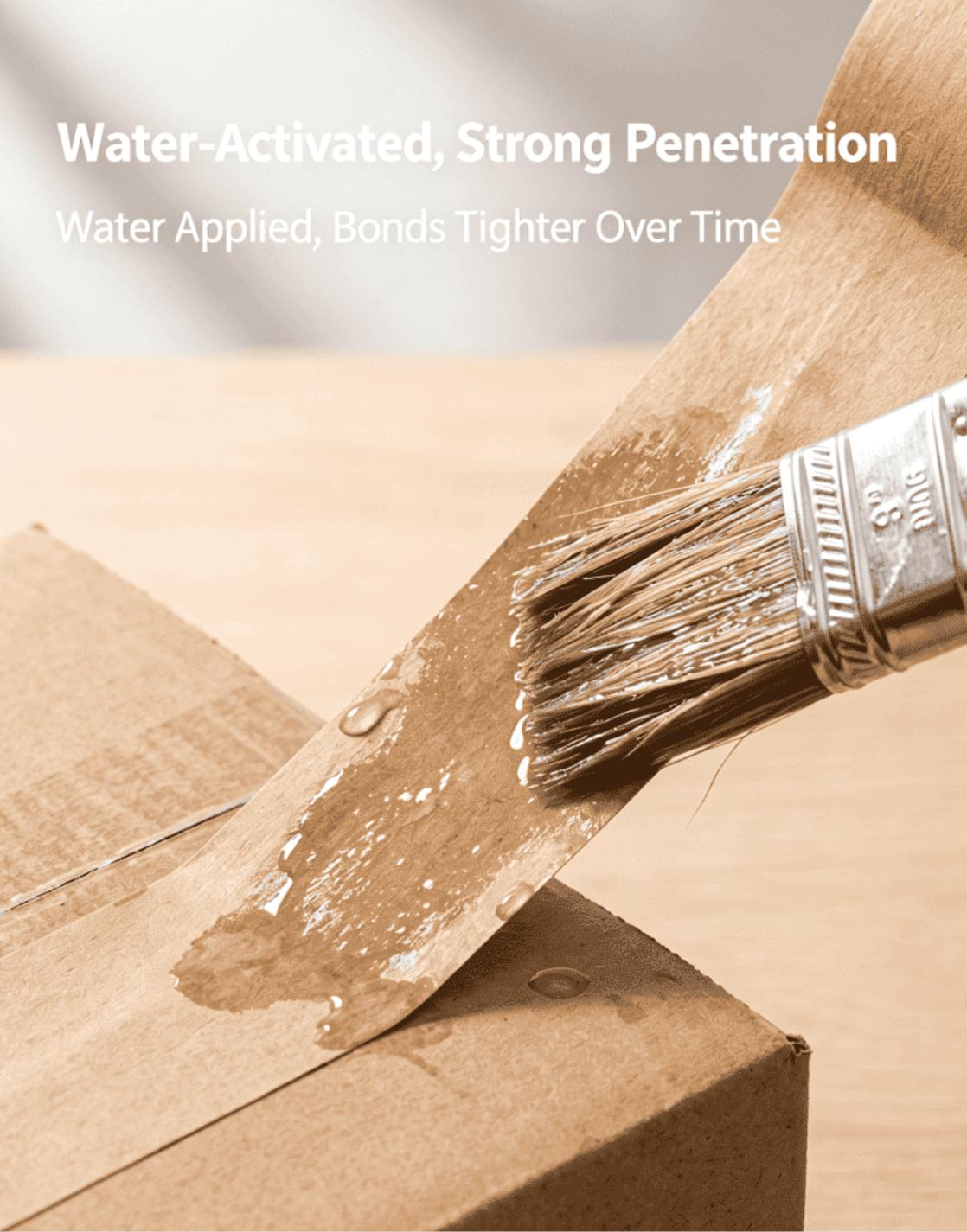 Eco-Friendly Water-Activated Brown Kraft Paper Tape Eco-Friendly Water-Activated Brown Kraft Paper Tape
