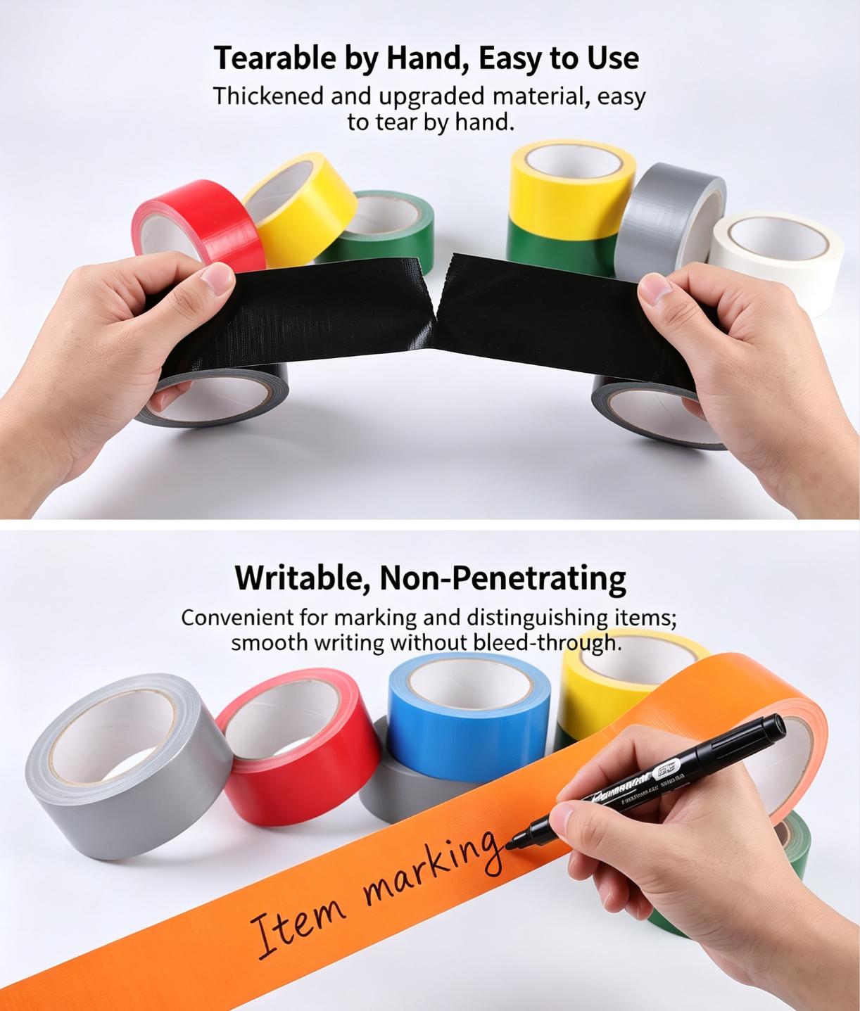 Heavy‑Duty Waterproof Gaffer Cloth Duct Tape For Sealing Repairing Bundling Construction