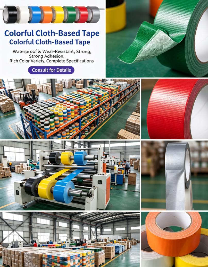Heavy‑Duty Waterproof Gaffer Cloth Duct Tape For Sealing Repairing Bundling Construction
