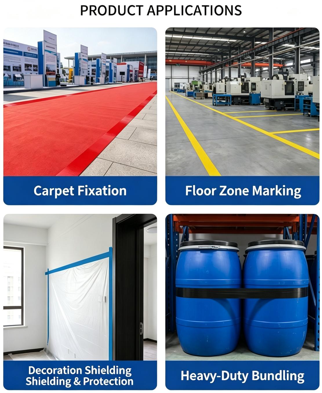 Heavy‑Duty Waterproof Gaffer Cloth Duct Tape For Sealing Repairing Bundling Construction