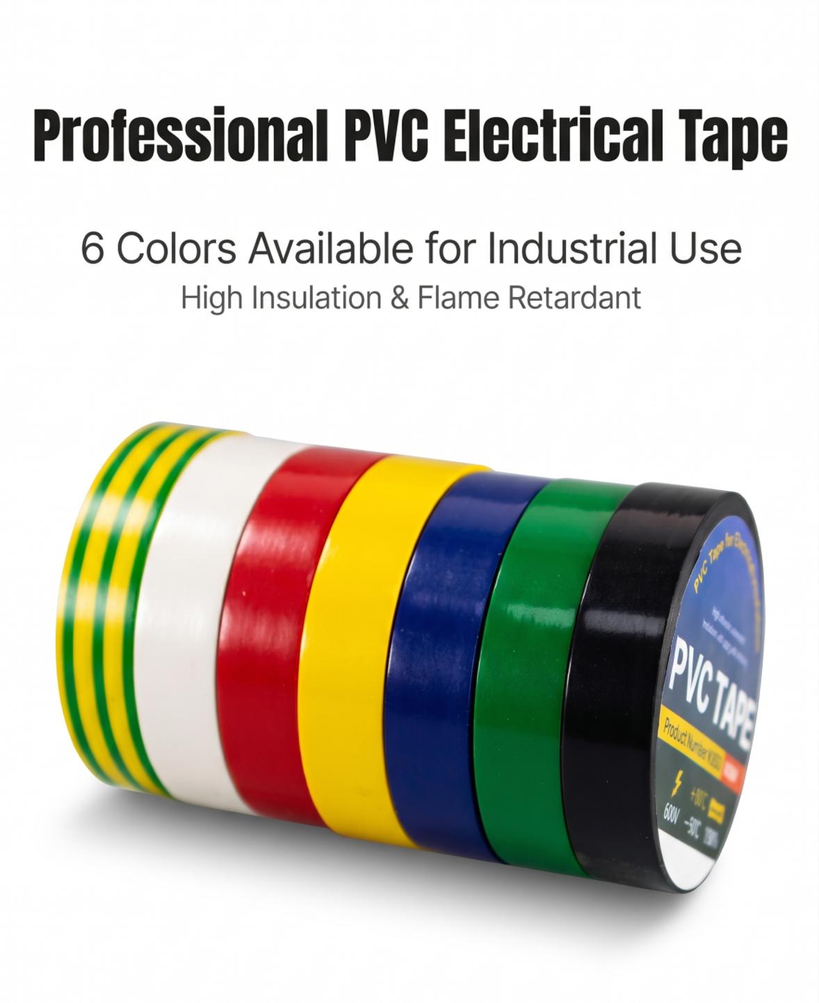 Flame‑retardant PVC Electrical Insulation Tape for Cable Excellent insulation