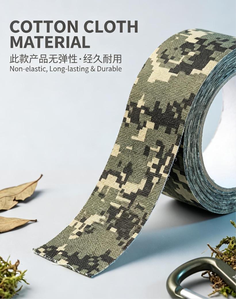 Camouflage Waterproof Hand‑Tear Cloth Tape for Outdoor Hunting Tactical Gear Repair