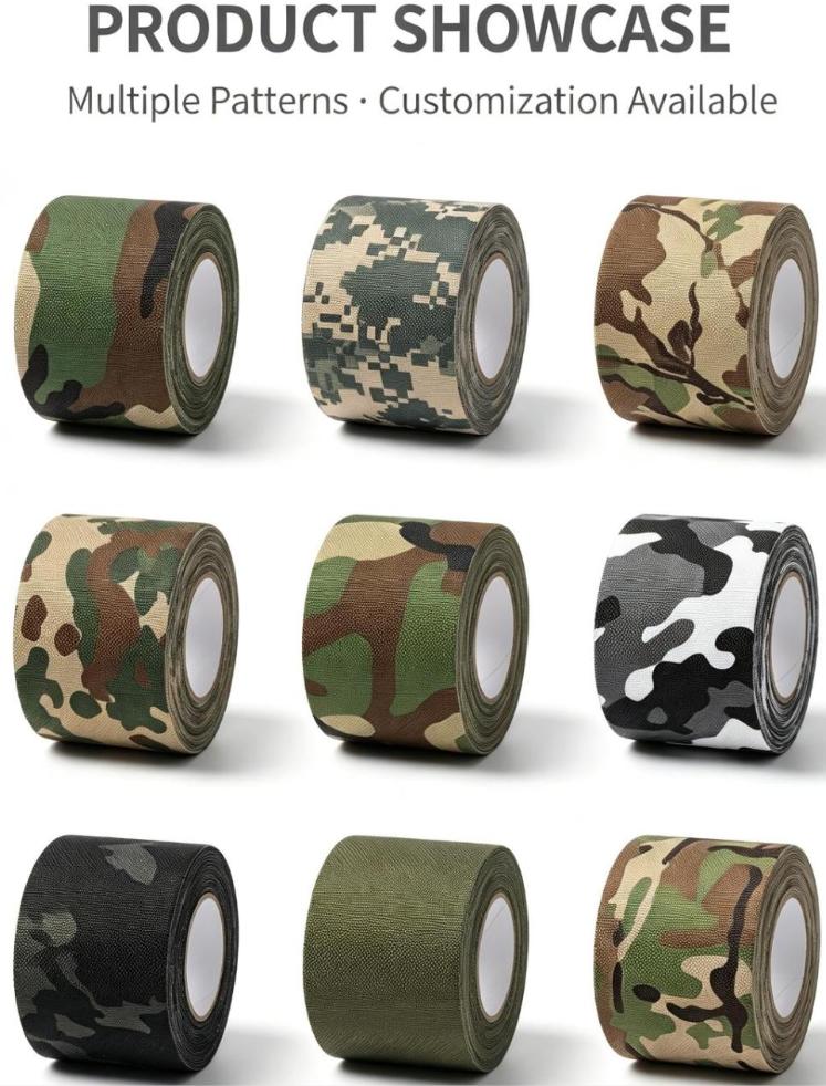 Camouflage Waterproof Hand‑Tear Cloth Tape for Outdoor Hunting Tactical Gear Repair
