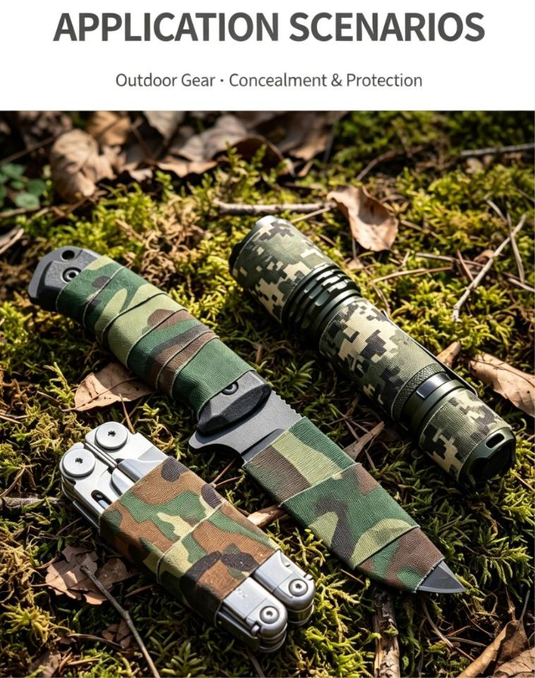 Camouflage Waterproof Hand‑Tear Cloth Tape for Outdoor Hunting Tactical Gear Repair