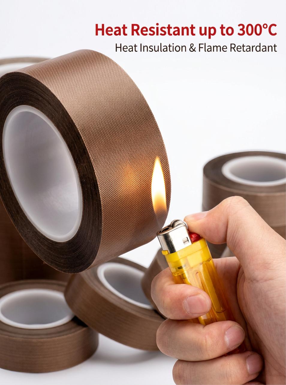 Industrial Machinery PTFE Teflon Heat Resistant Insulating High‑Temperature Adhesive Tape
