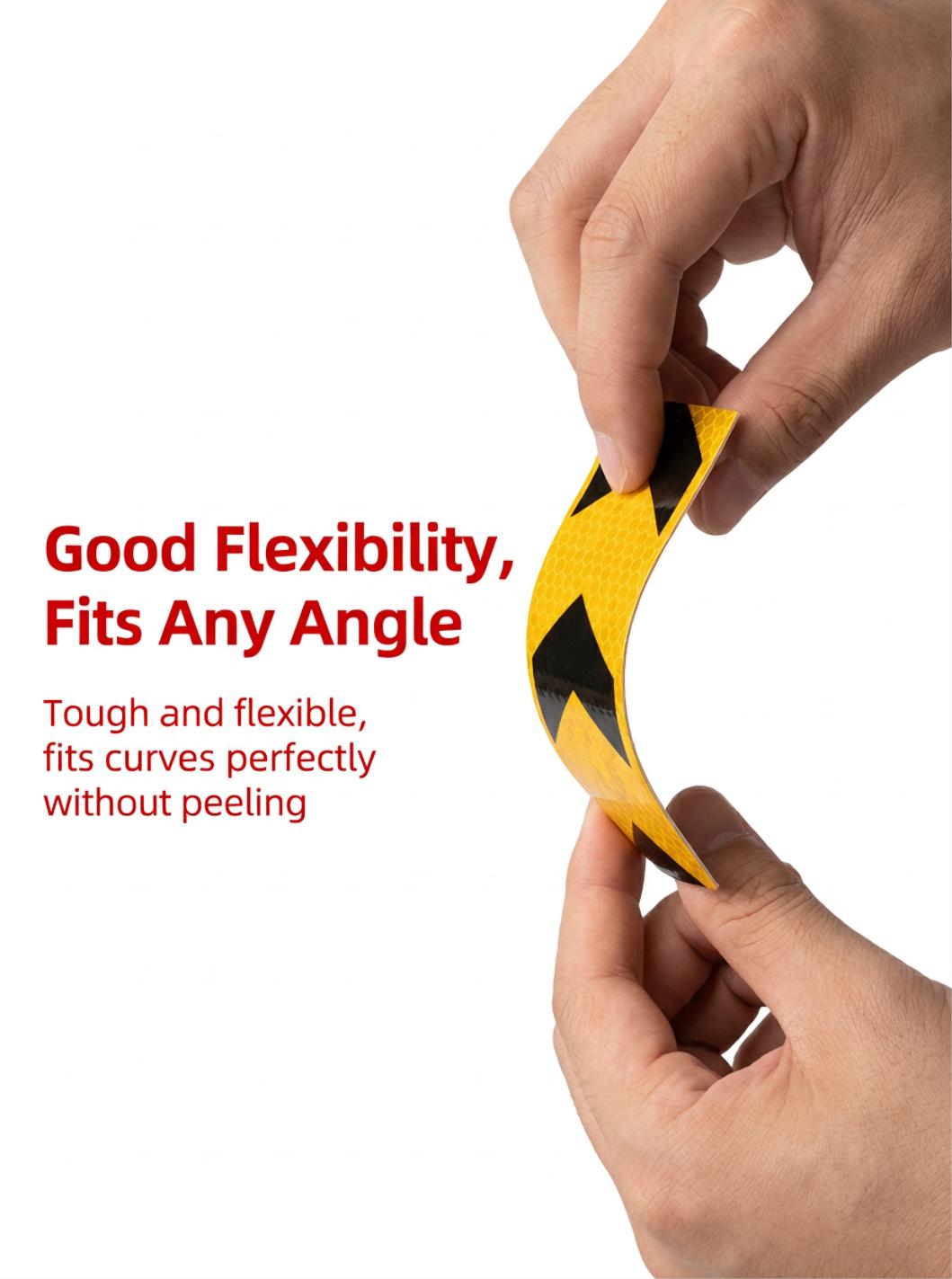 High Visibility PVC Reflective Adhesive Tape for Car Truck Trailer Safety Warning