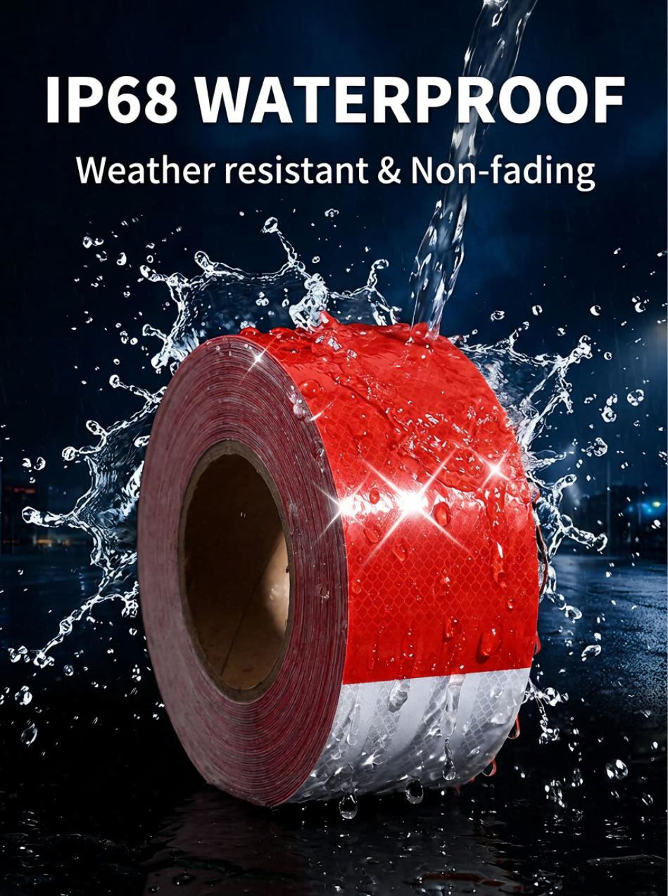  PET Reflective Film Tape Waterproof Durable Safety Warning Reflective Sticker Tape