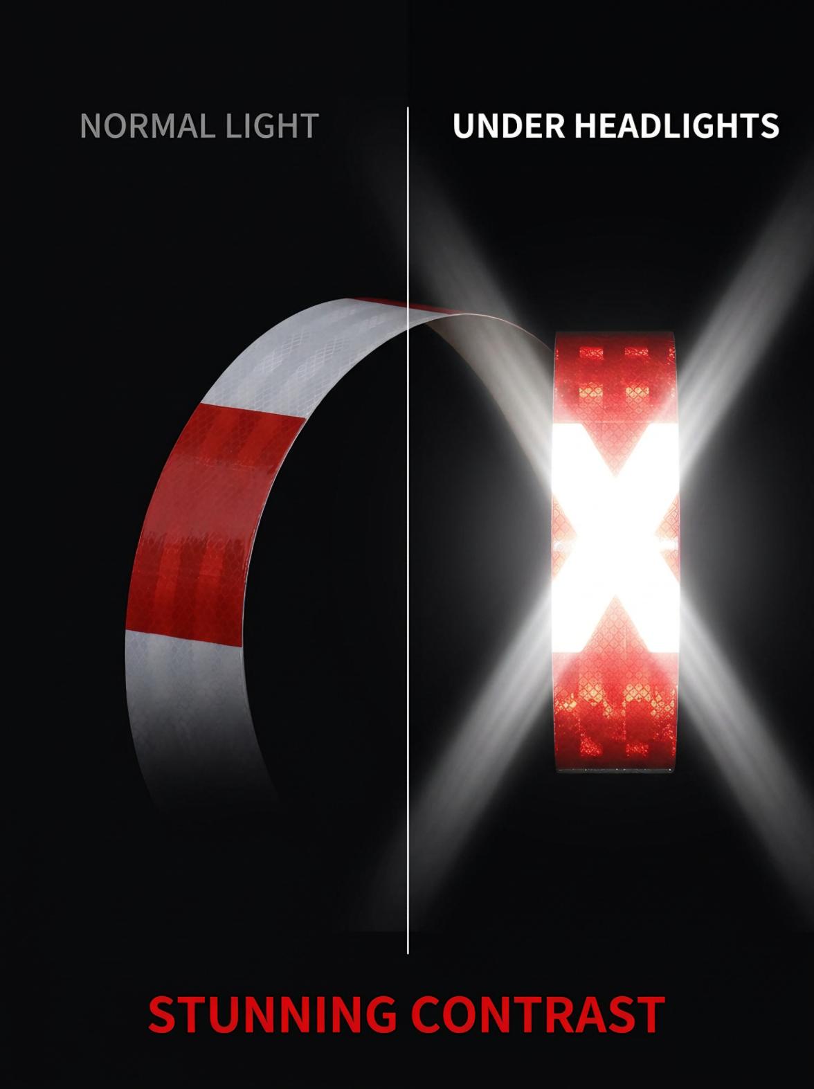  PET Reflective Film Tape Waterproof Durable Safety Warning Reflective Sticker Tape
