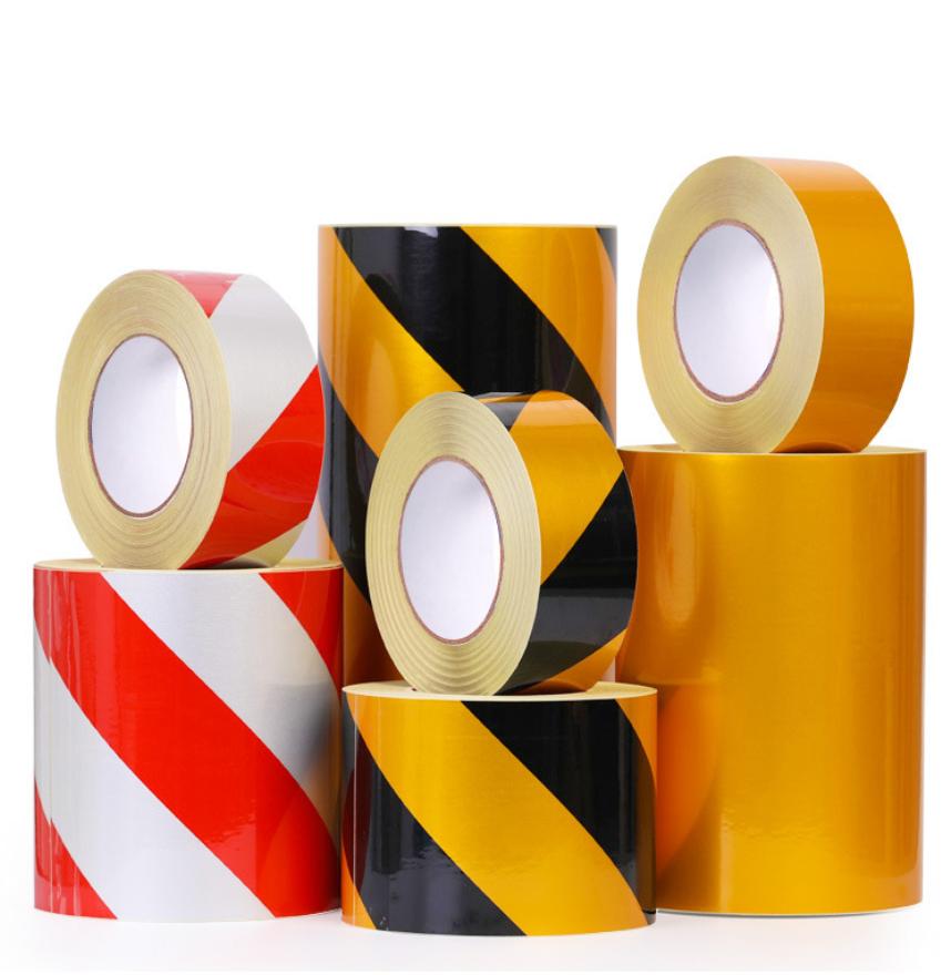 Waterproof PET Glass Bead Retro Reflective Tape Strong Acrylic Glue for Outdoor Industrial Safety Marking