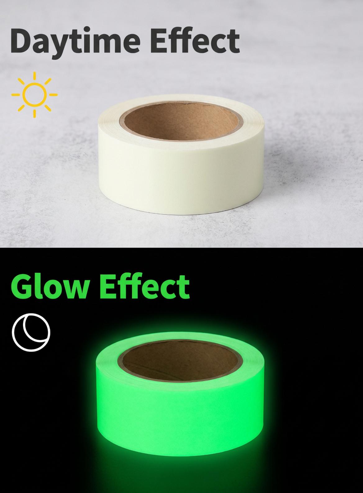 Self-Adhesive Photoluminescent Safety Warning Tape Glow in the Dark
