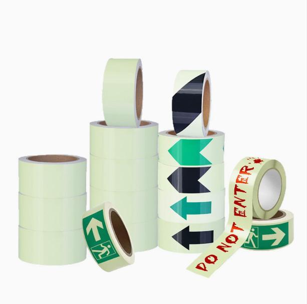 Self‑Adhesive Photoluminescent Glow in the Dark Safety Tape
