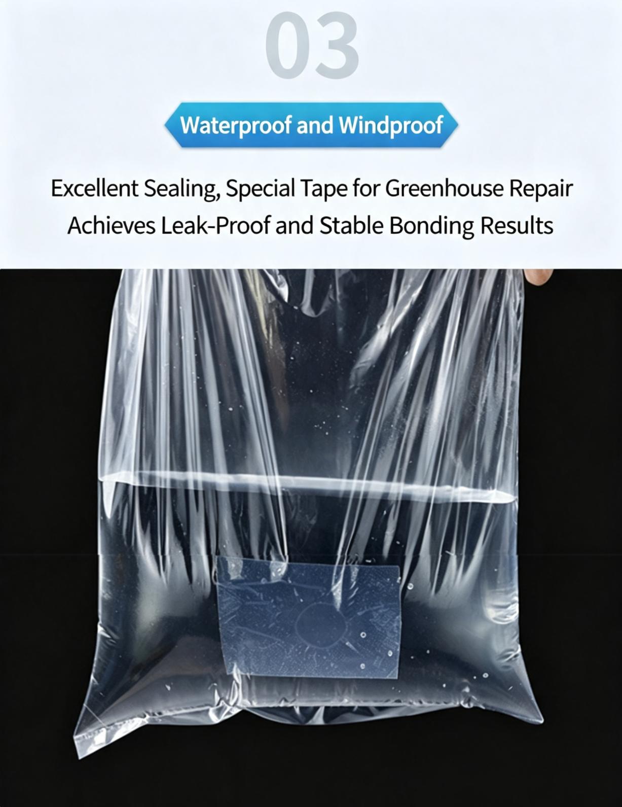 Waterproof UV‑Resistant Cold‑Heat Resistant PE Greenhouse Film Repair Tape 
