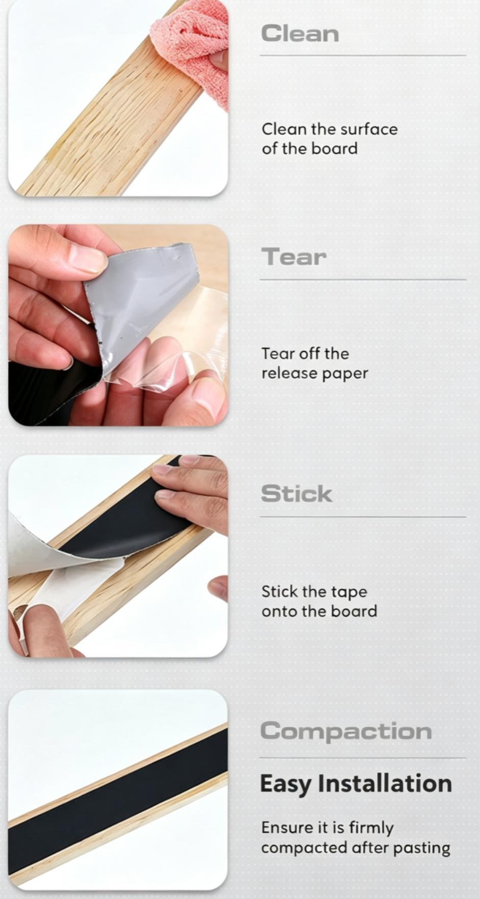 Self‑Adhesive Deck Joist Flashing Tape for Wood Beams Screw Hole Sealing